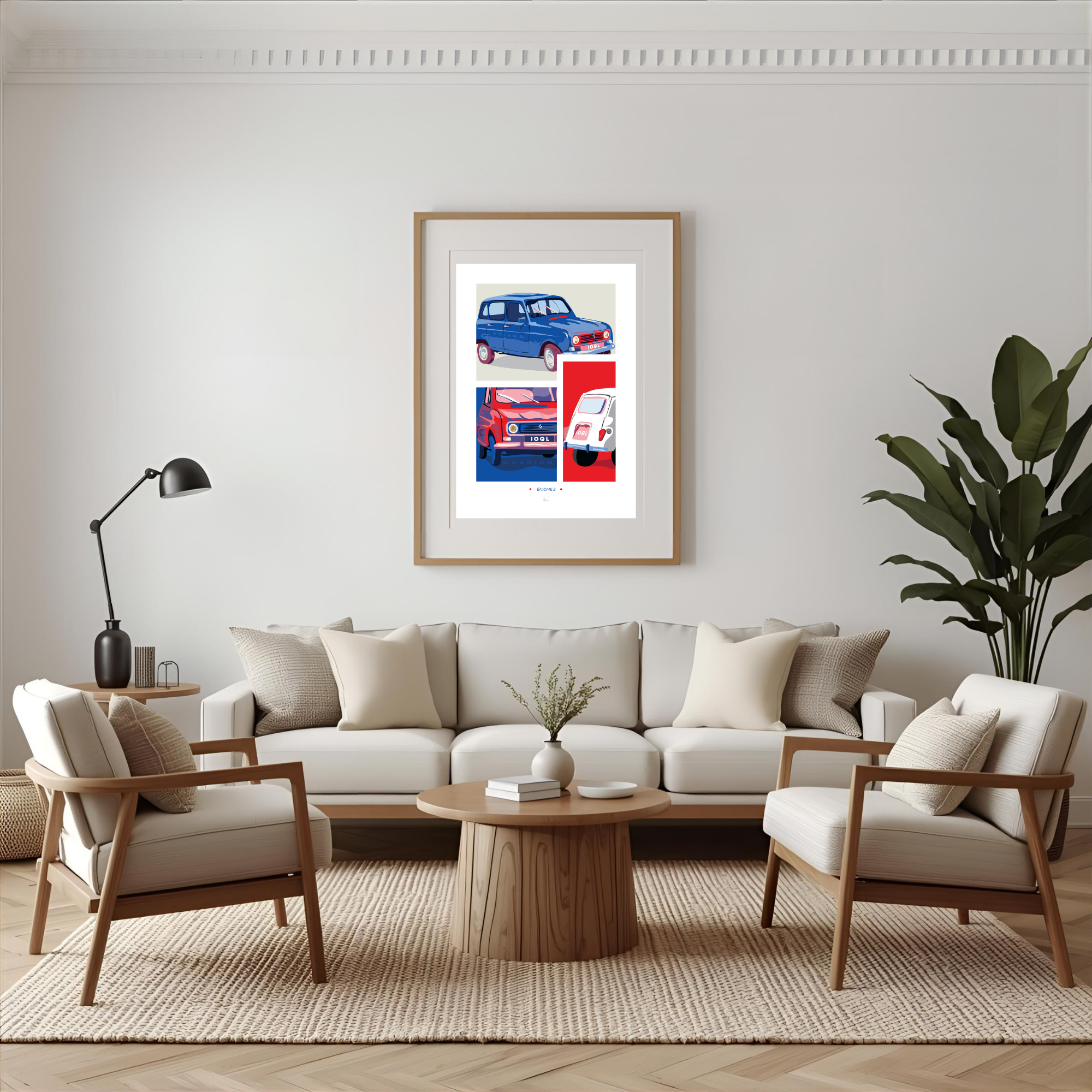 Affiche Voiture Vintage iconique (+BONUS) Modèle unique Affiche