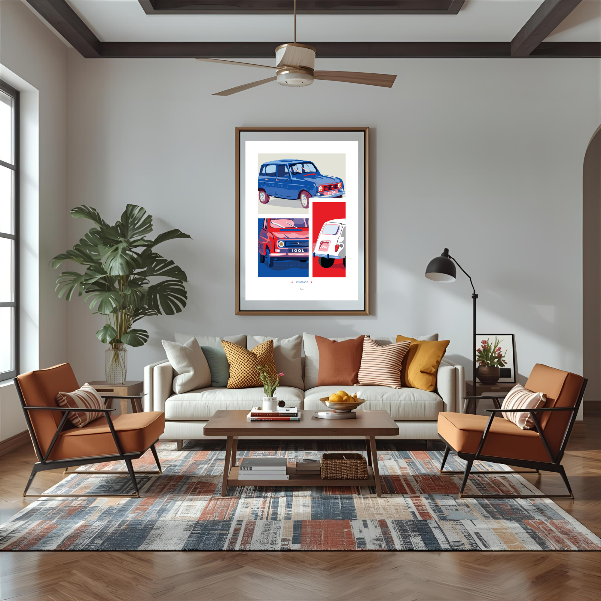 Affiche Voiture Vintage iconique (+BONUS) Modèle unique Affiche
