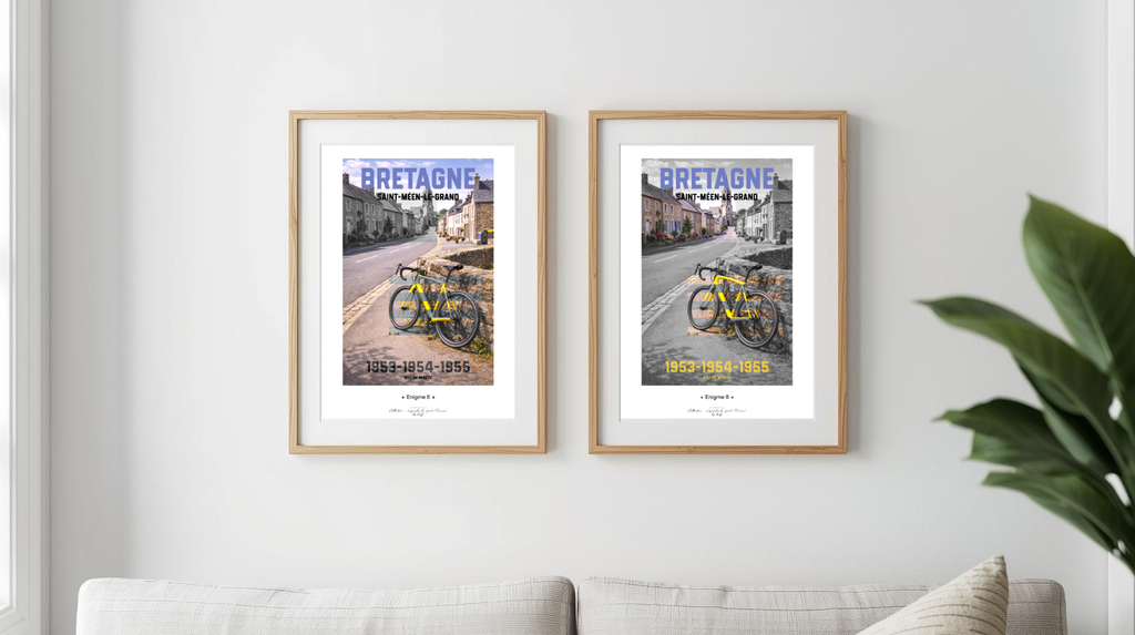 Affiche Enigme - Cyclisme Bretagne 1953-1954-1955