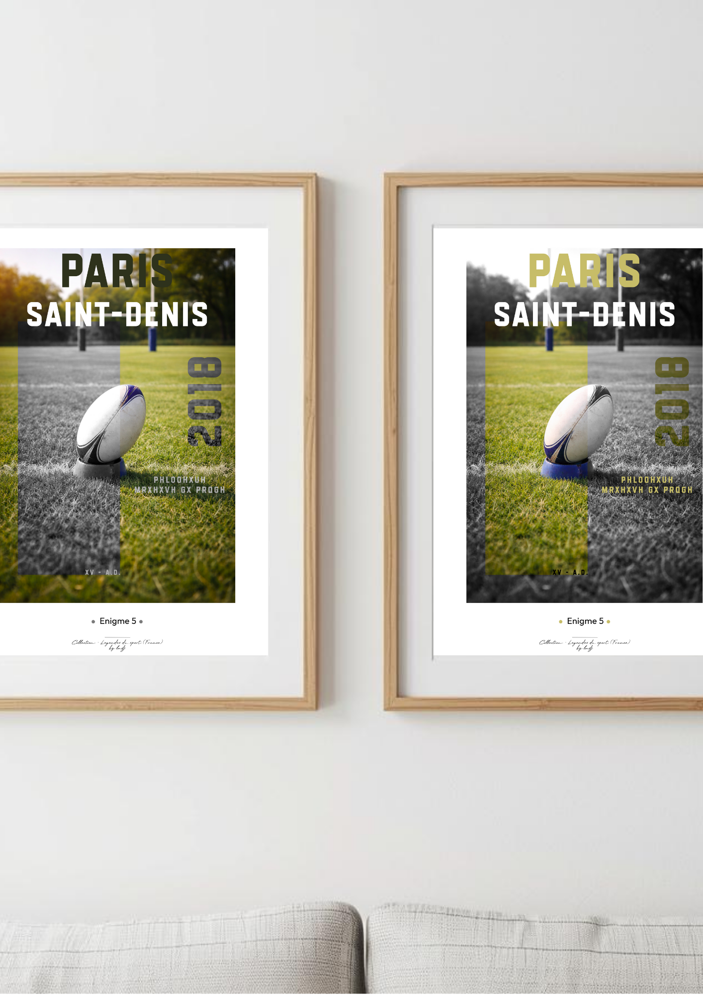 Affiche Enigme - Rugby Saint Denis 2018 Affiche