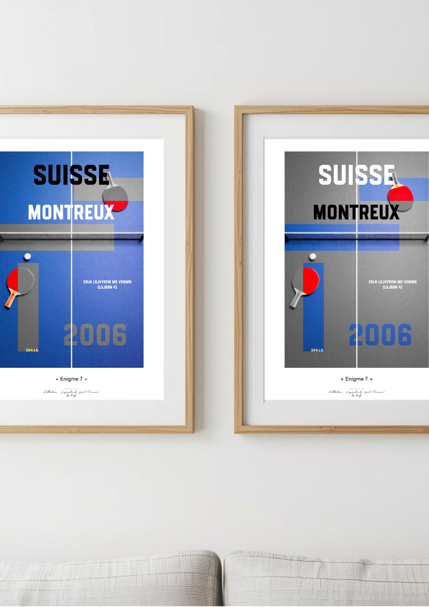 Affiche Enigme - Tennis de table Montreux 2006
