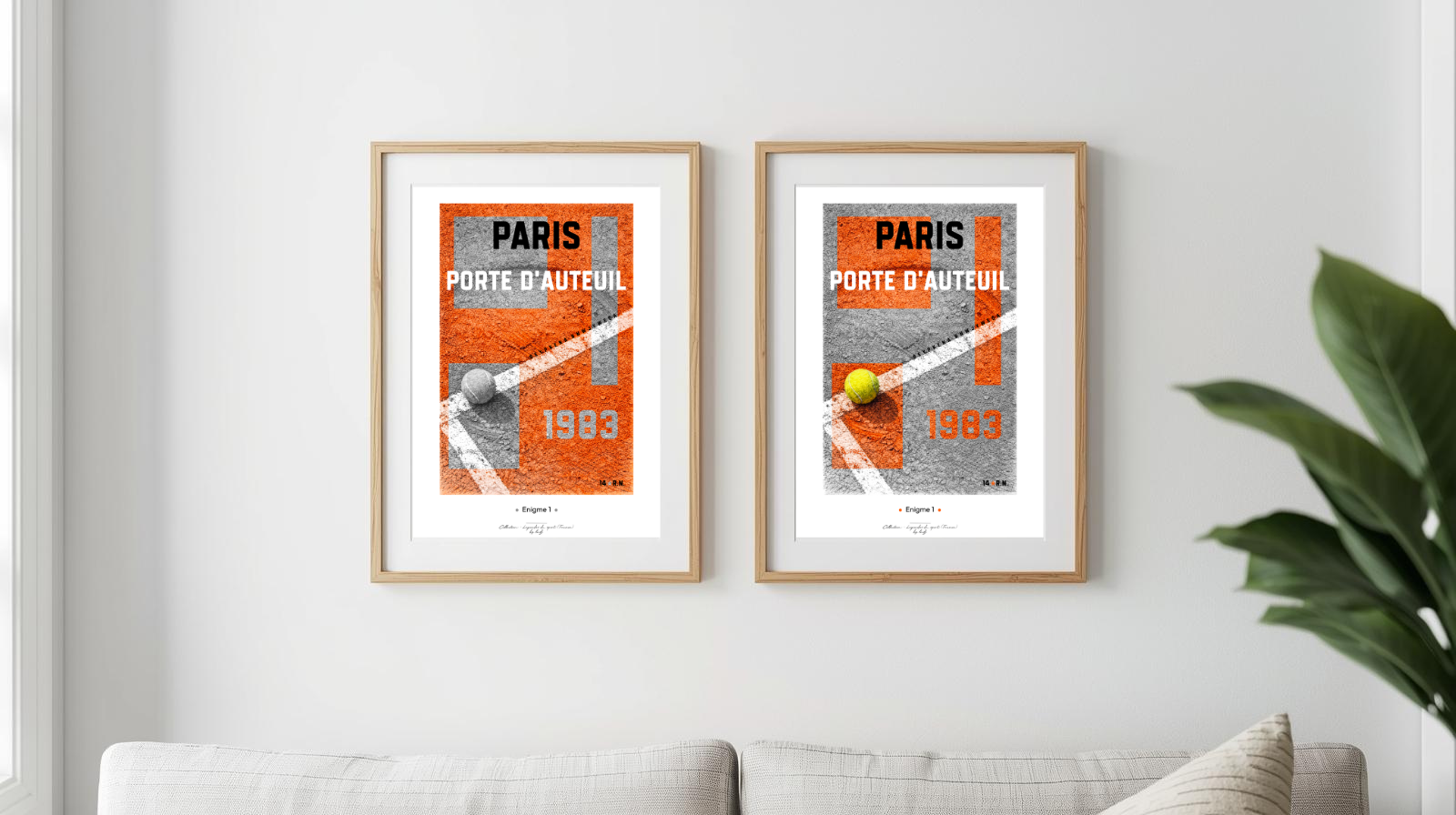 Affiche Enigme - Tennis Porte d’Auteuil 1983 Affiche