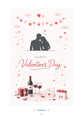 Affiche Saint Valentin Moment à deux (+BONUS) I LOVE YOU Affiche