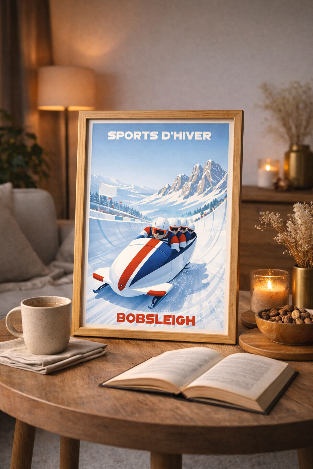 Affiche Bobsleigh à 4 - Sports d'hiver