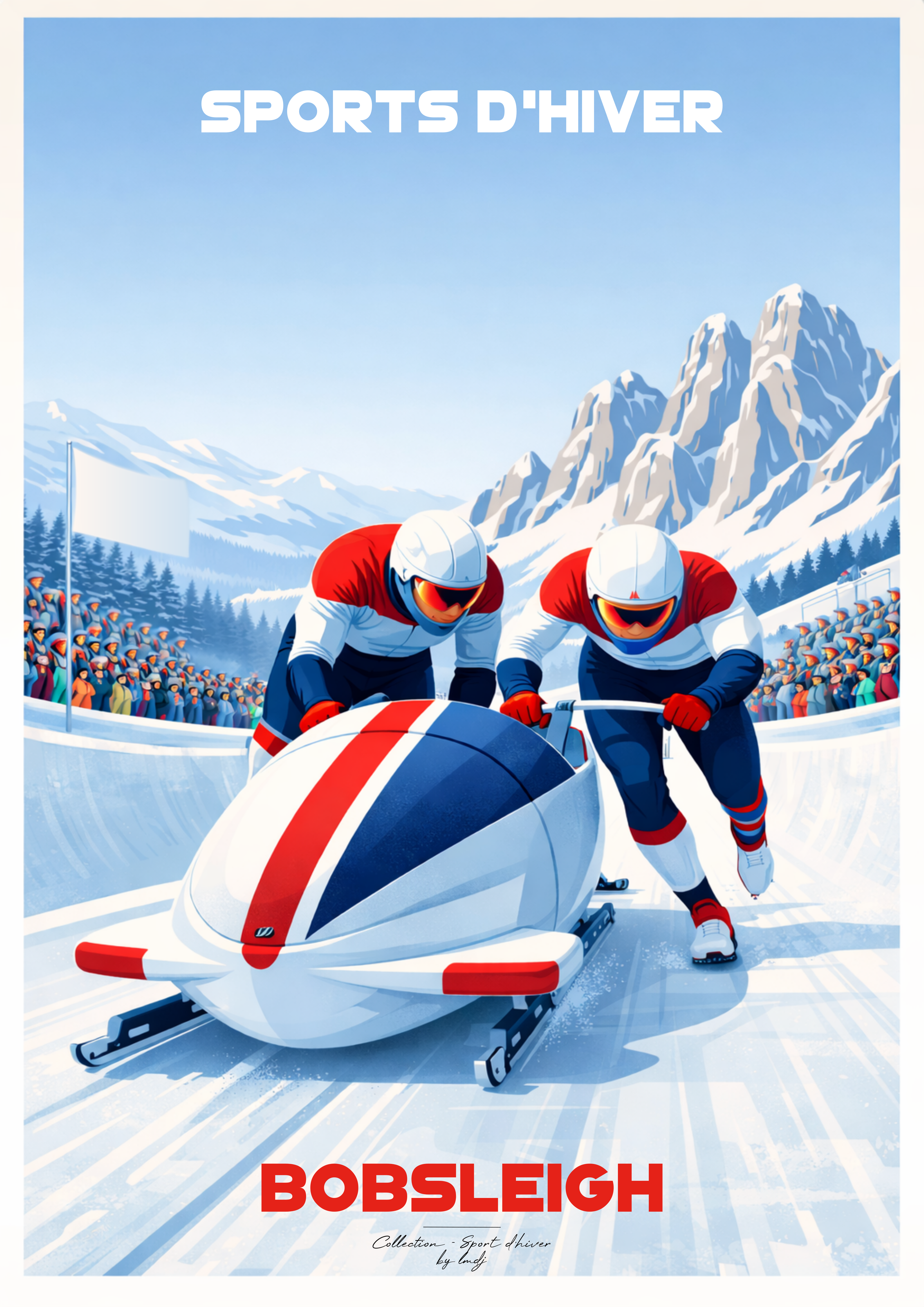 Affiche Bobsleigh à 2 - Sports d'hiver
