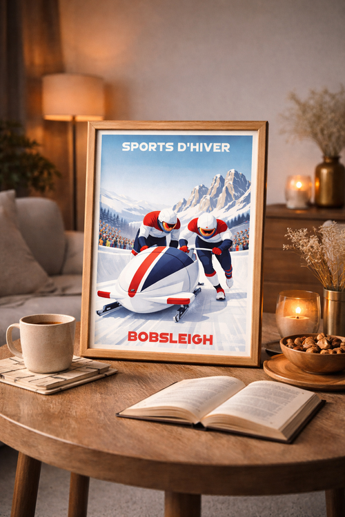 Affiche Bobsleigh à 2 - Sports d'hiver