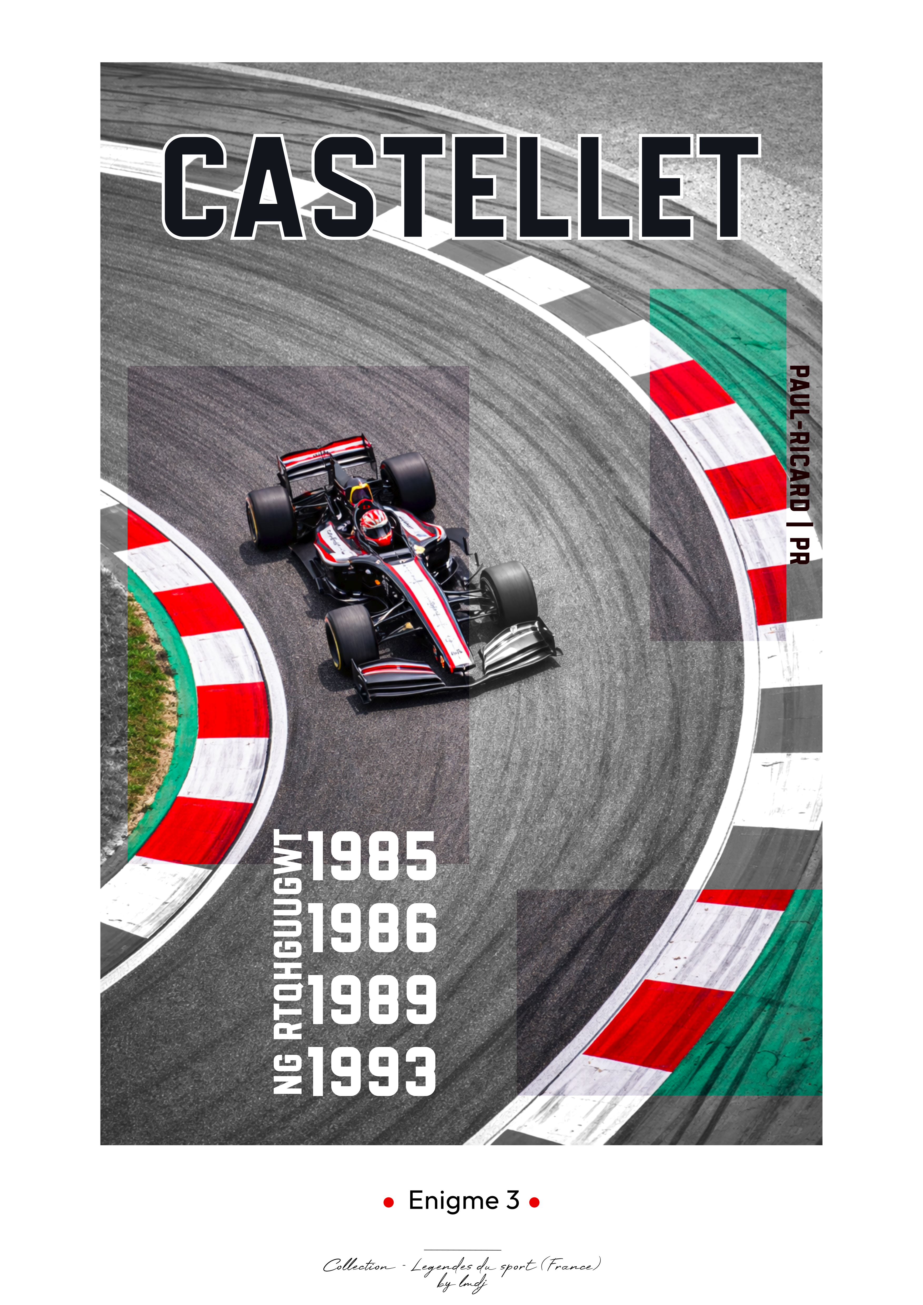 Affiche Enigme - F1 Castelet Affiche