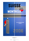 Affiche Enigme - Tennis de table Montreux 2006