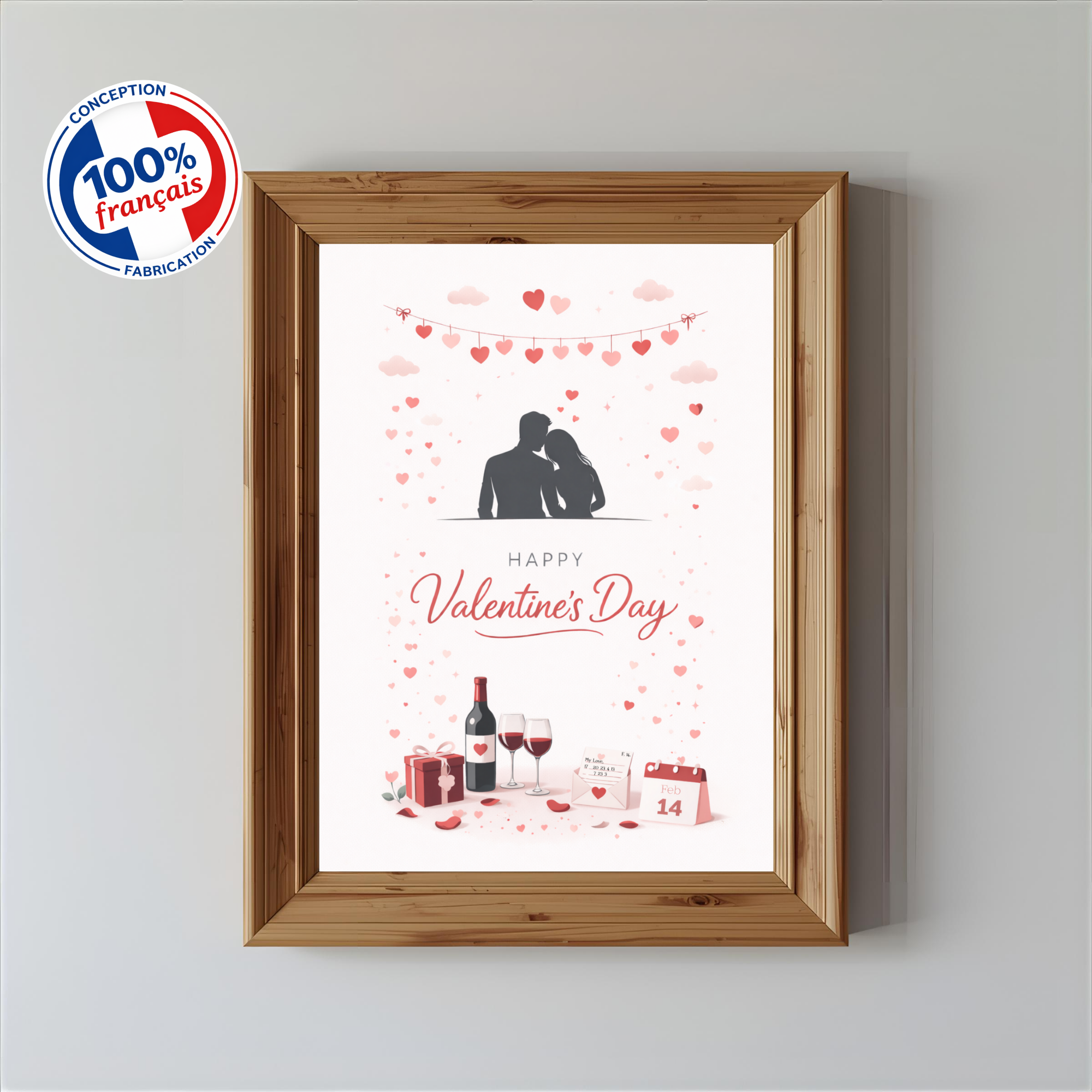 Affiche Saint Valentin Moment à deux (+BONUS) Affiche