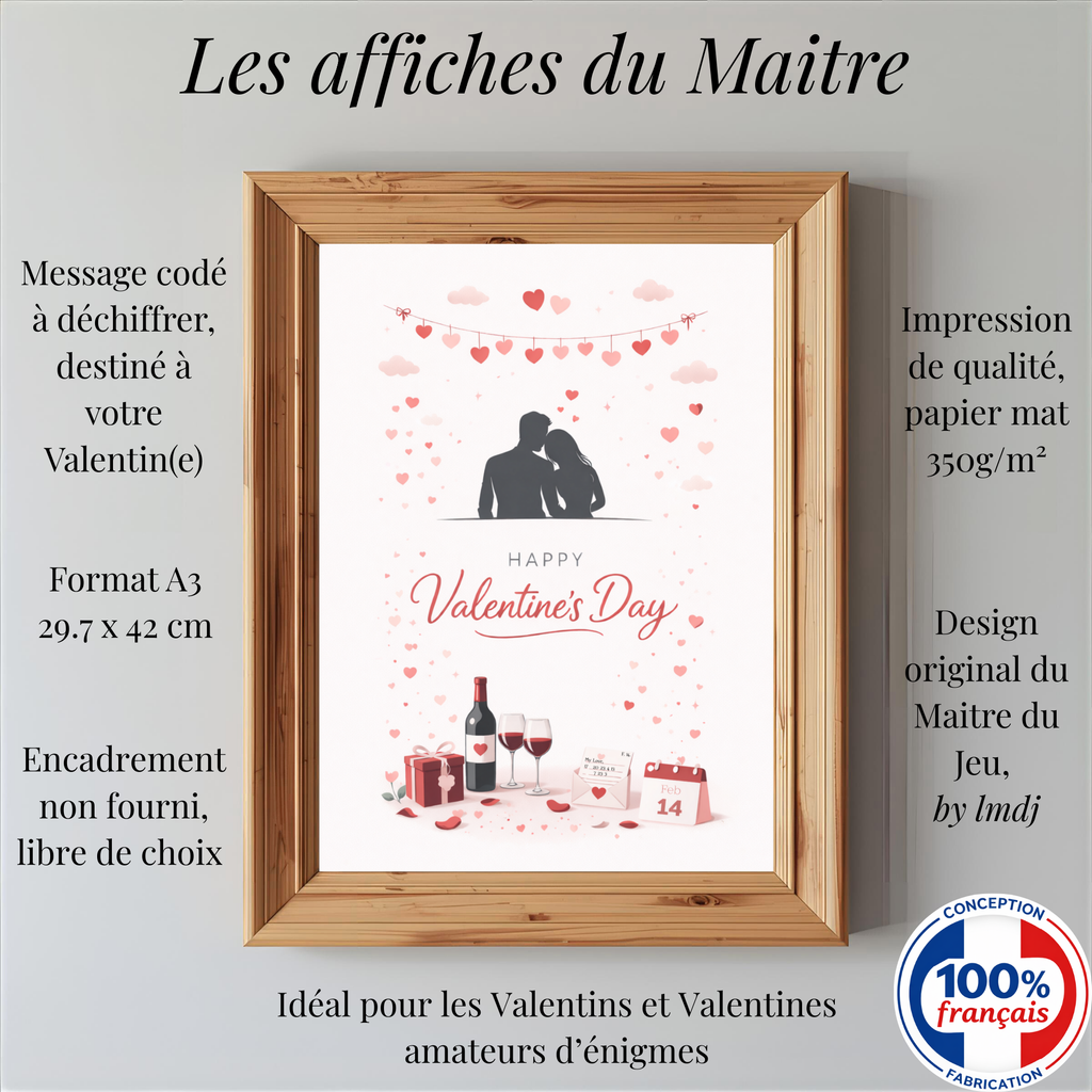 Affiche Saint Valentin Moment à deux (+BONUS) Affiche